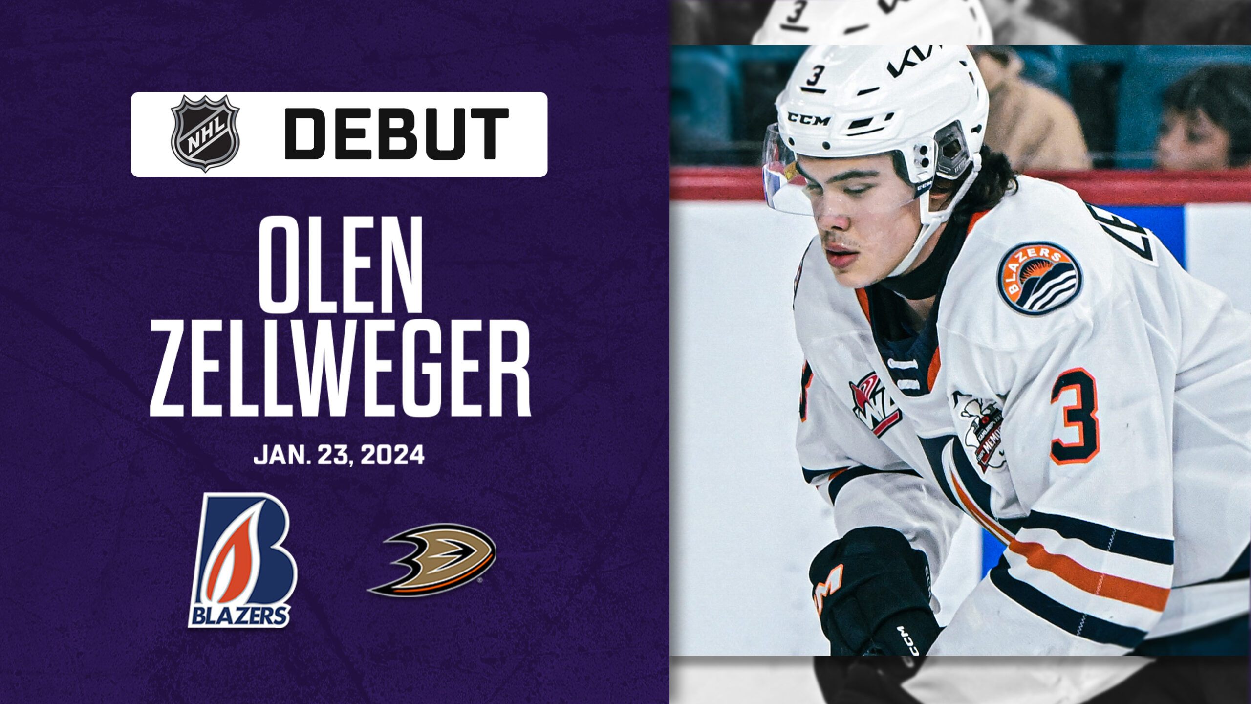 Olen Zellweger A Rising Star in NHL BVM Sports