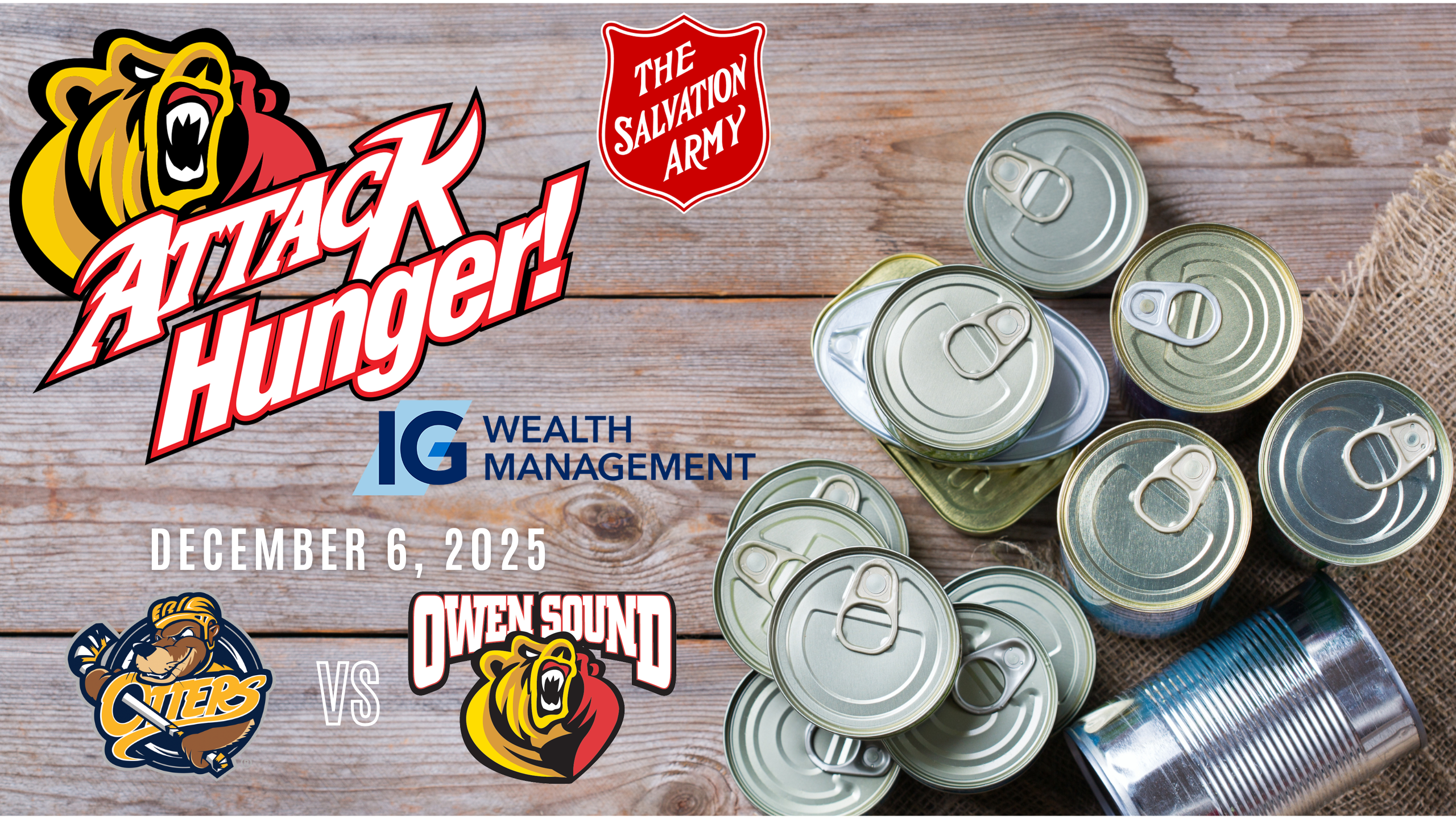 Attack Hunger Food Drive 2025 Graphic