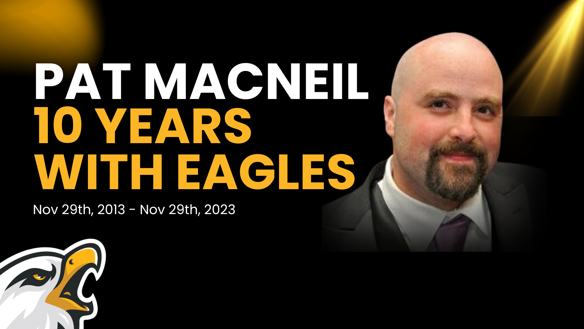Patrick MacNeil celebrates 10 years as Eagles playbyplay commentator