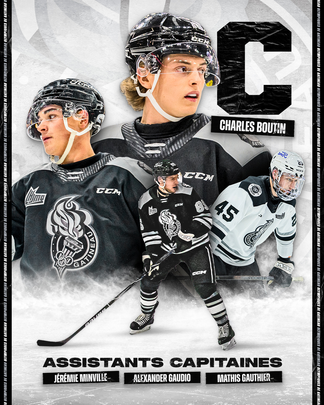 Charles Boutin named captain - Les Olympiques de Gatineau