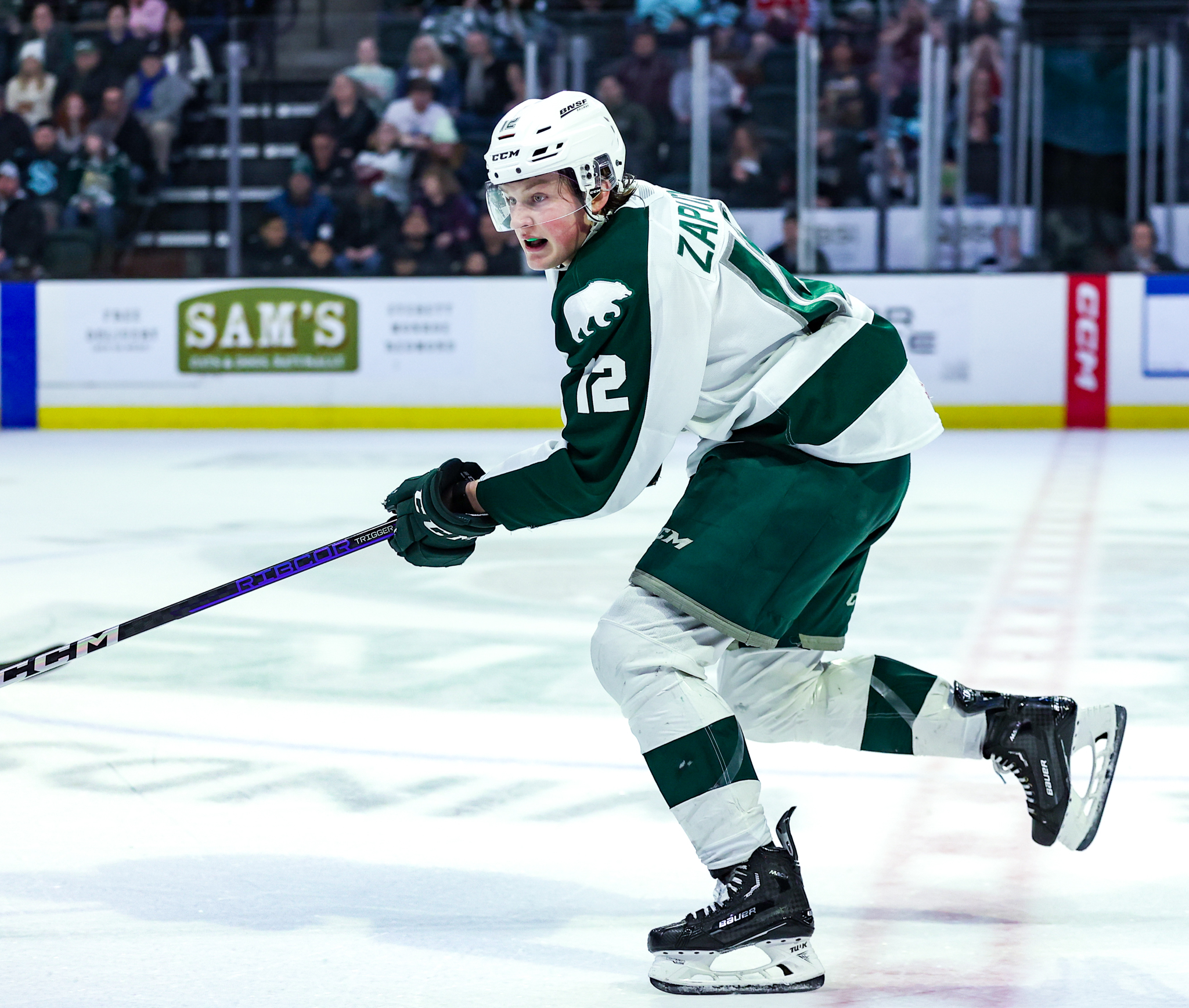 Cade Zaplitny skates left