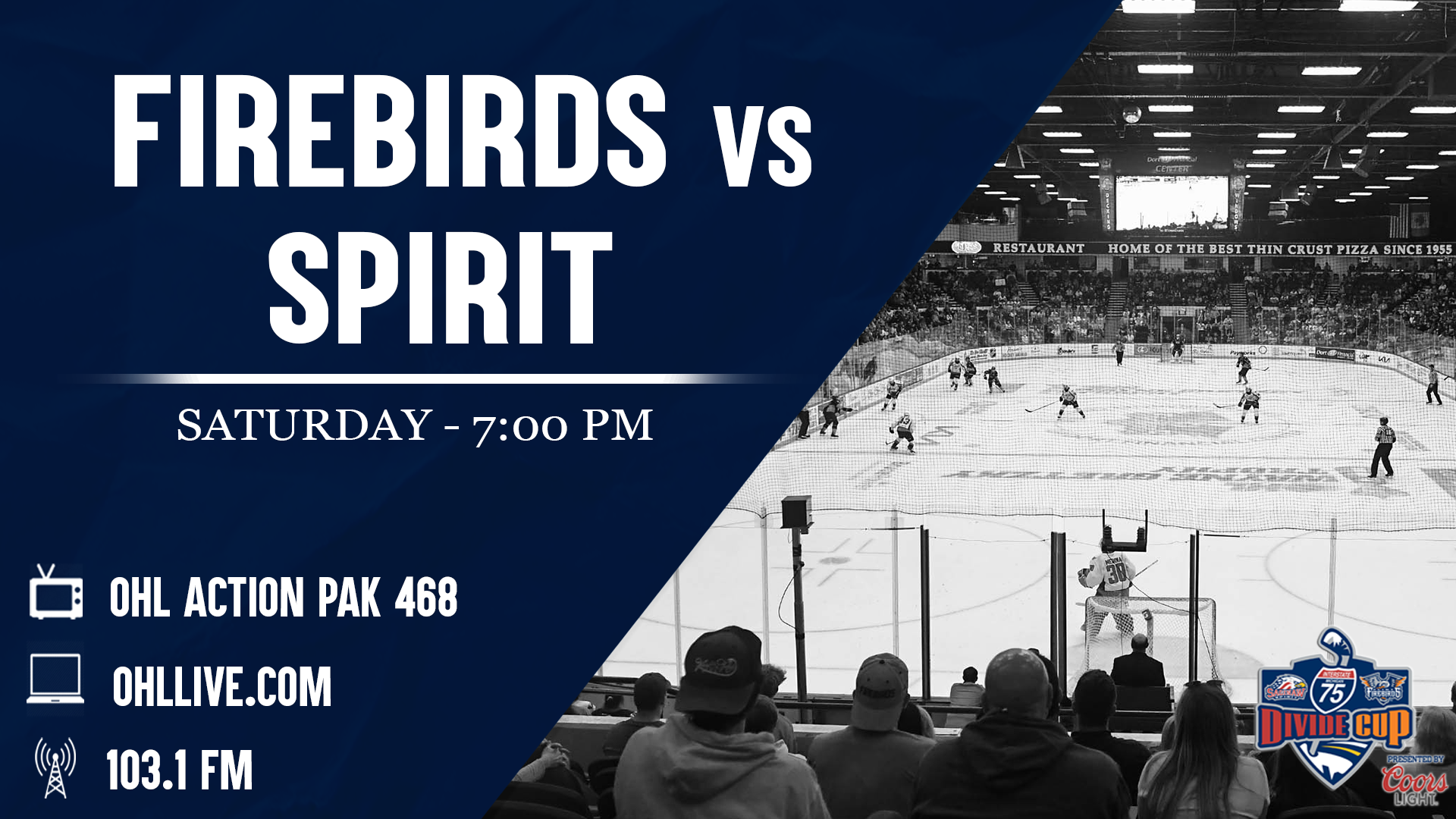 Flint Firebirds Battle Saginaw Spirit in I75 Divide Cup Series Key