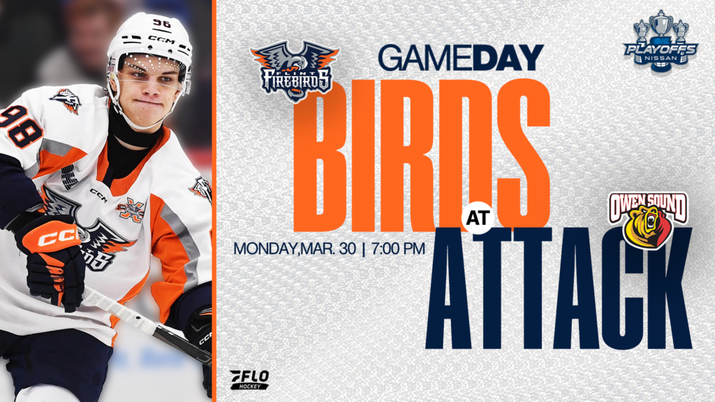 GAME DAY, Round 1, Game 3, Firebirds at Attack - 7 p.m. - Flint