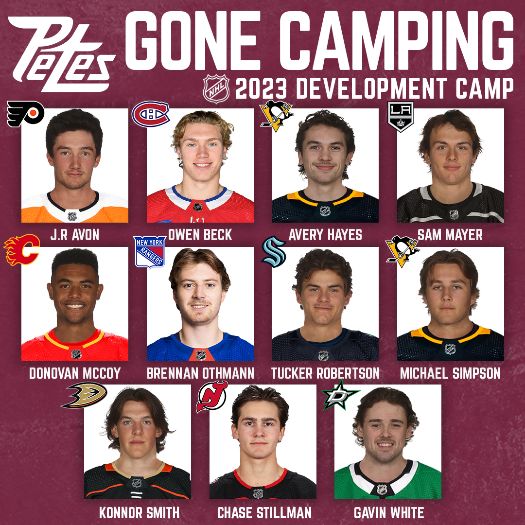 Gone Camping 11 Petes Attending NHL Development Camps Peterborough Petes