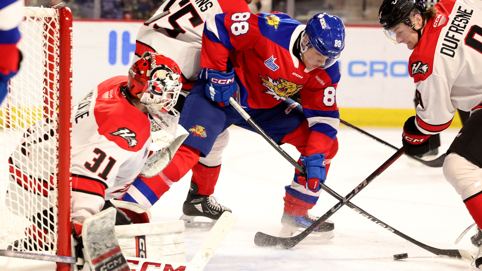 Huskies end Wildcats' streak with 4-1 win at Den - Moncton Wildcats