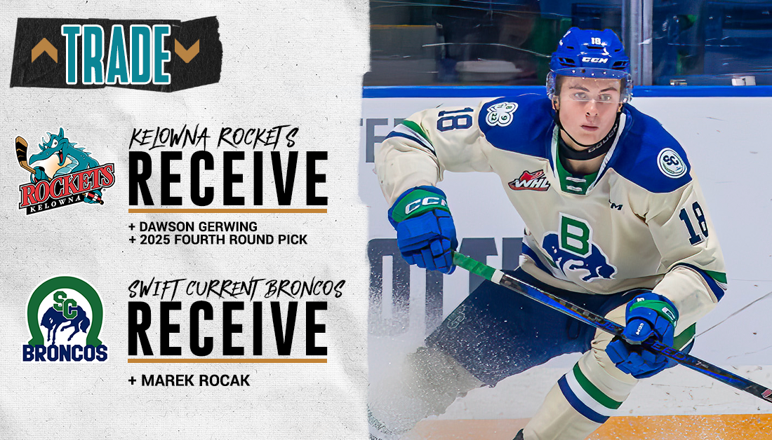 TRADE Rockets acquire forward Dawson Gerwing and 2025 draft pick for