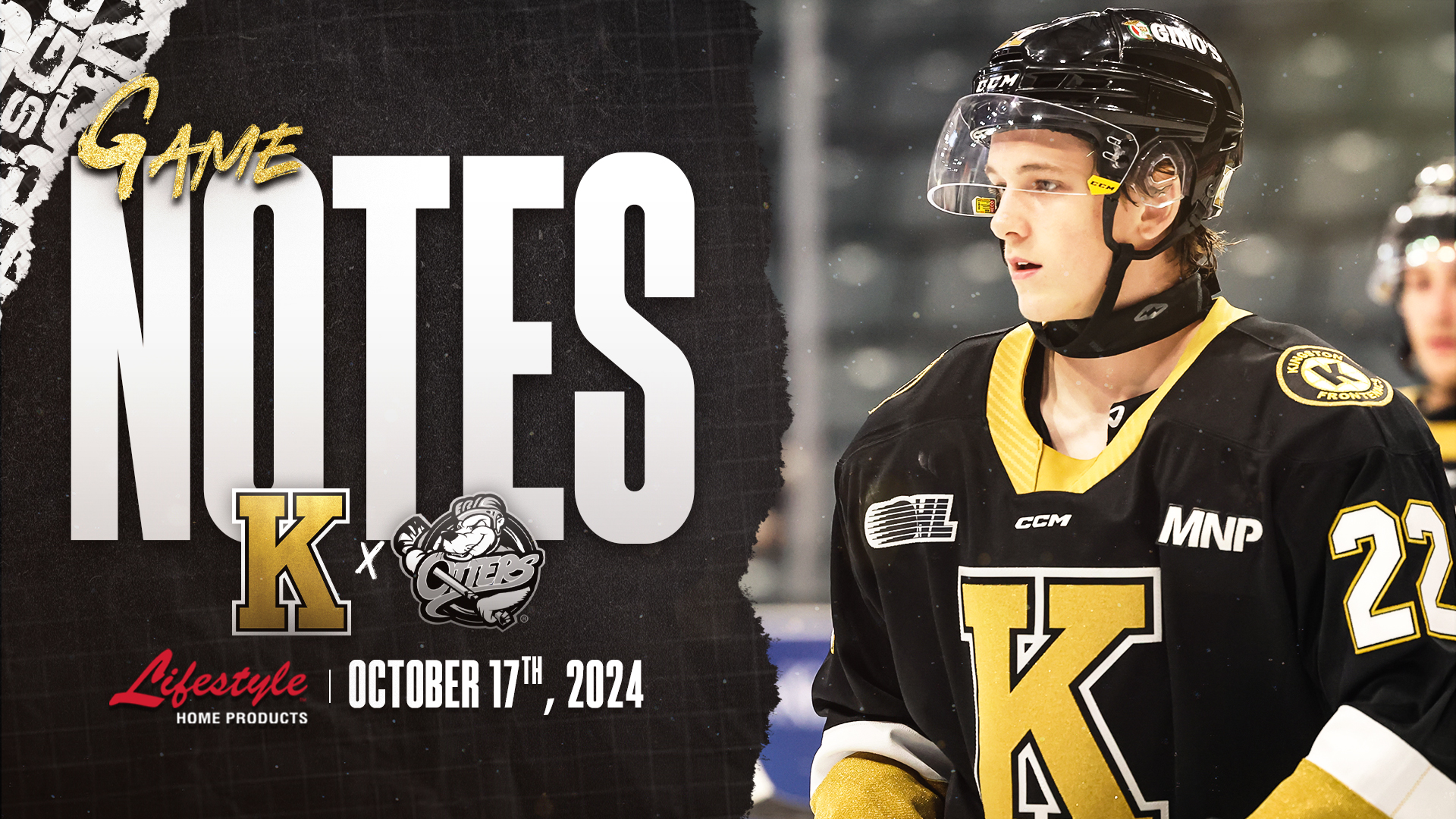 Game Notes Kingston Frontenacs vs. Erie Otters Oct 17, 2024 BVM Sports