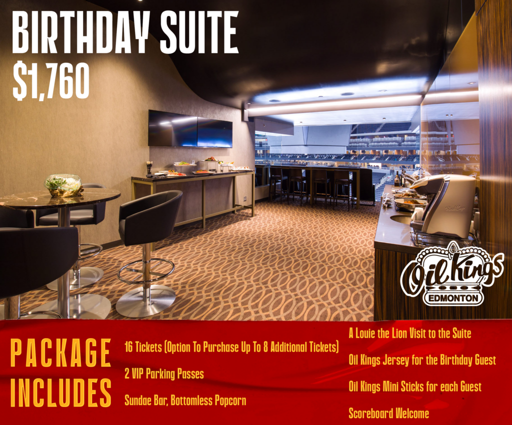 Birthday Packages Edmonton Oil Kings