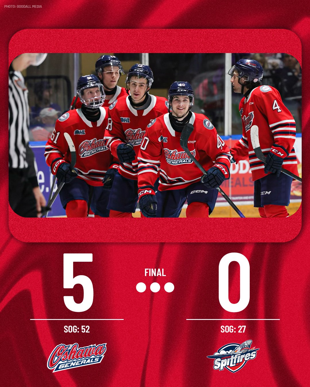 Oshawa shuts out Windsor for their third weekend sweep in a row BVM