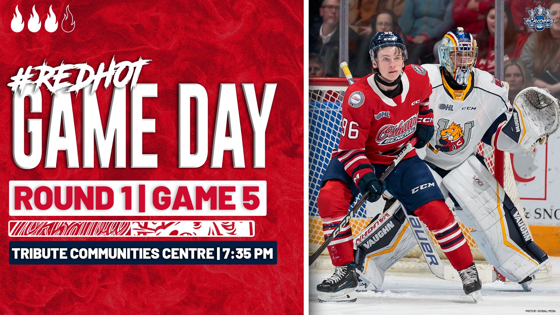 Round 1 Game 5 Oshawa hosts with mission to close series BVM Sports