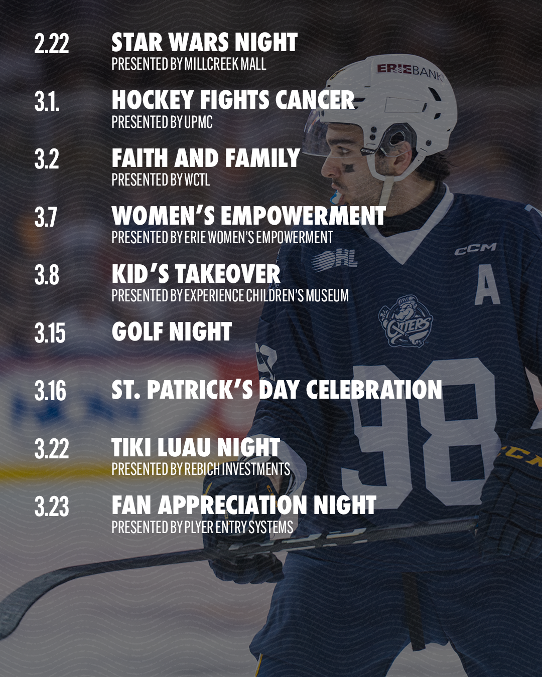 2024 25 Promotional Schedule Erie Otters 2024-25-promotional-schedule-erie-otters
