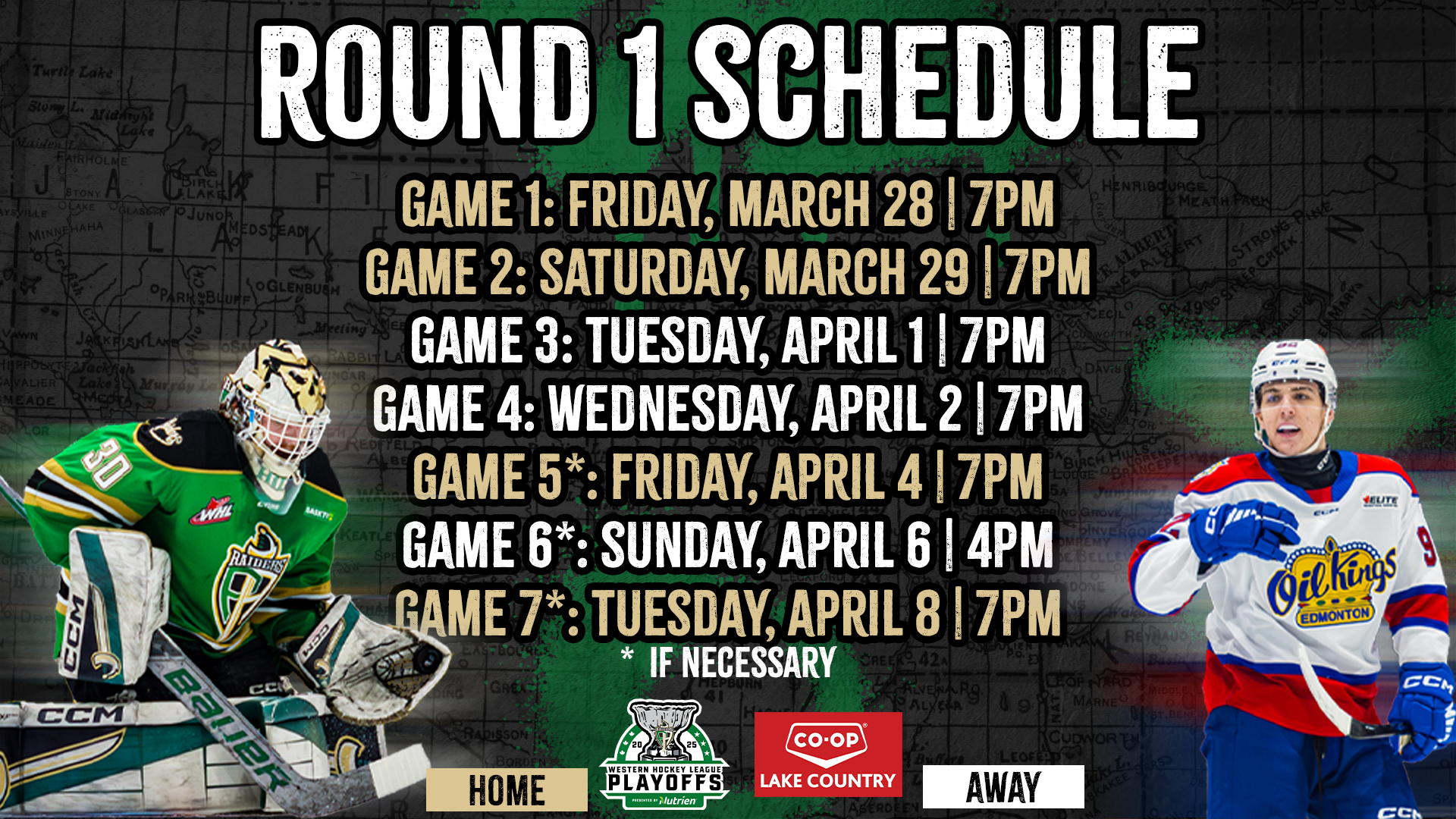 Round One Playoff Schedule websitre
