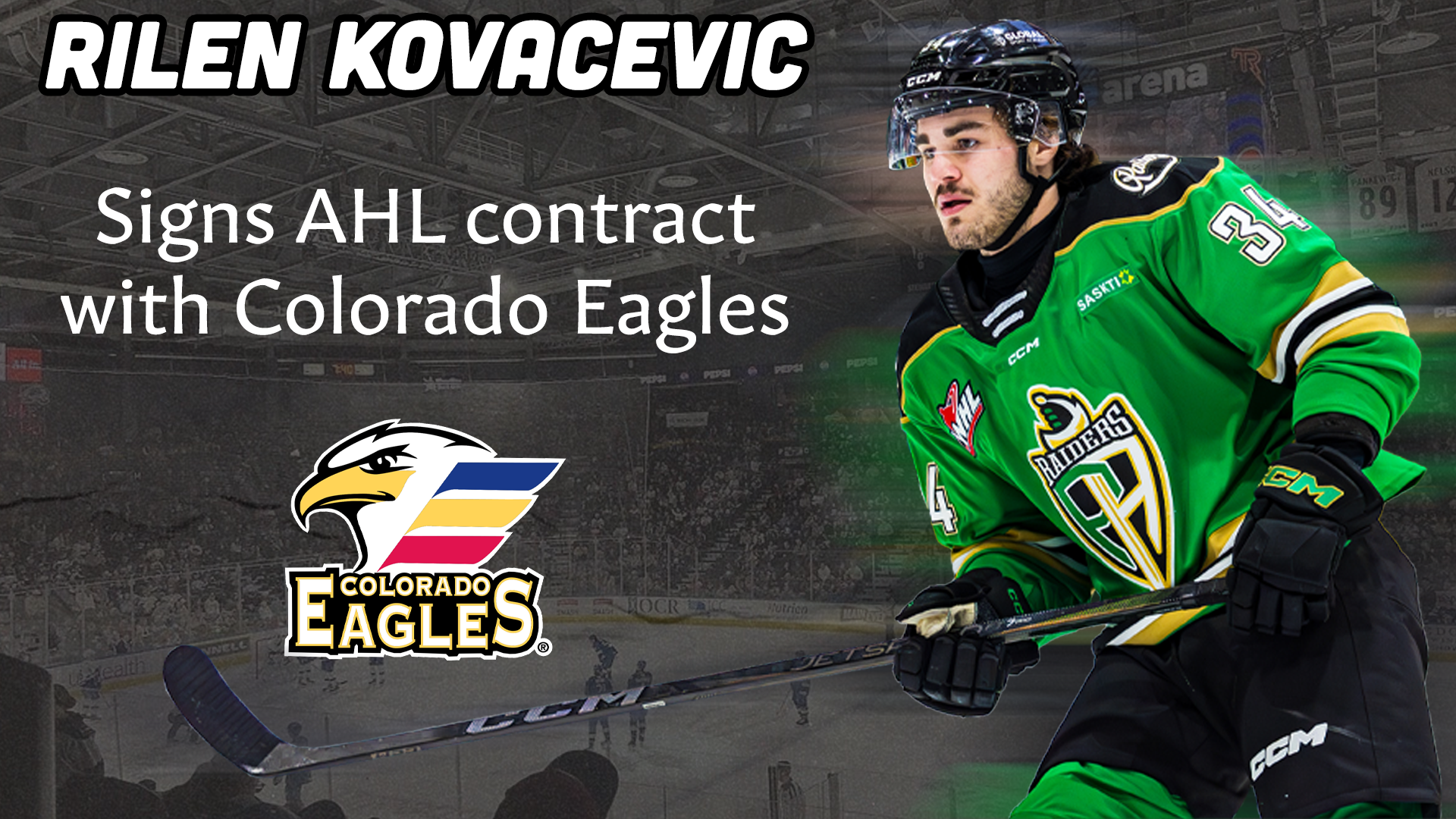 Rilen Kovacevic signs AHL deal.