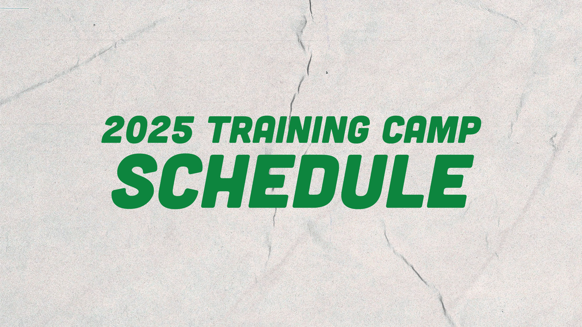 The Raiders announce the 2025 training camp schedule.