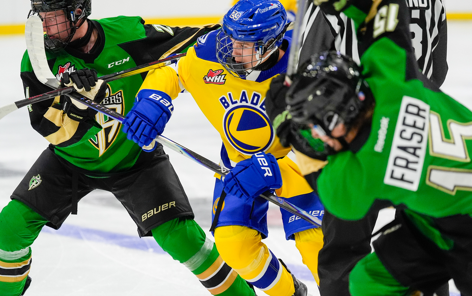 The Raiders fell 4-1 in their preseason opener in Saskatoon. -Steve Hiscock