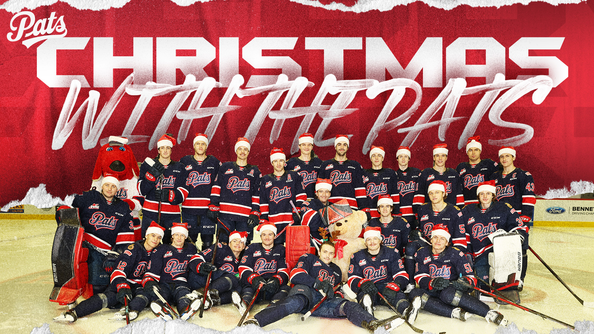 Regina Pats' Festive Christmas Game Free Santa Hats, Charitable