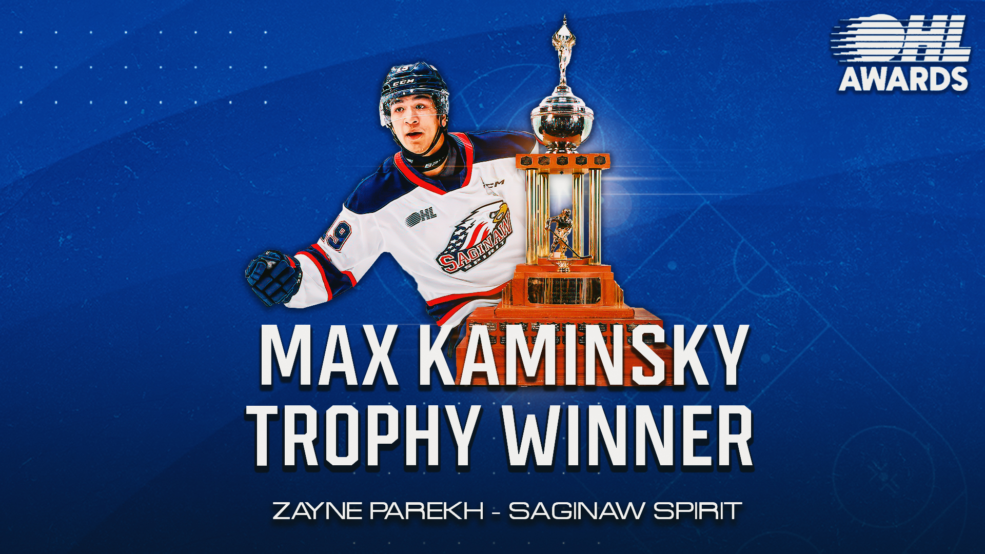 Spirit’s Parekh awarded Max Kaminsky Trophy as OHL Defenceman of the