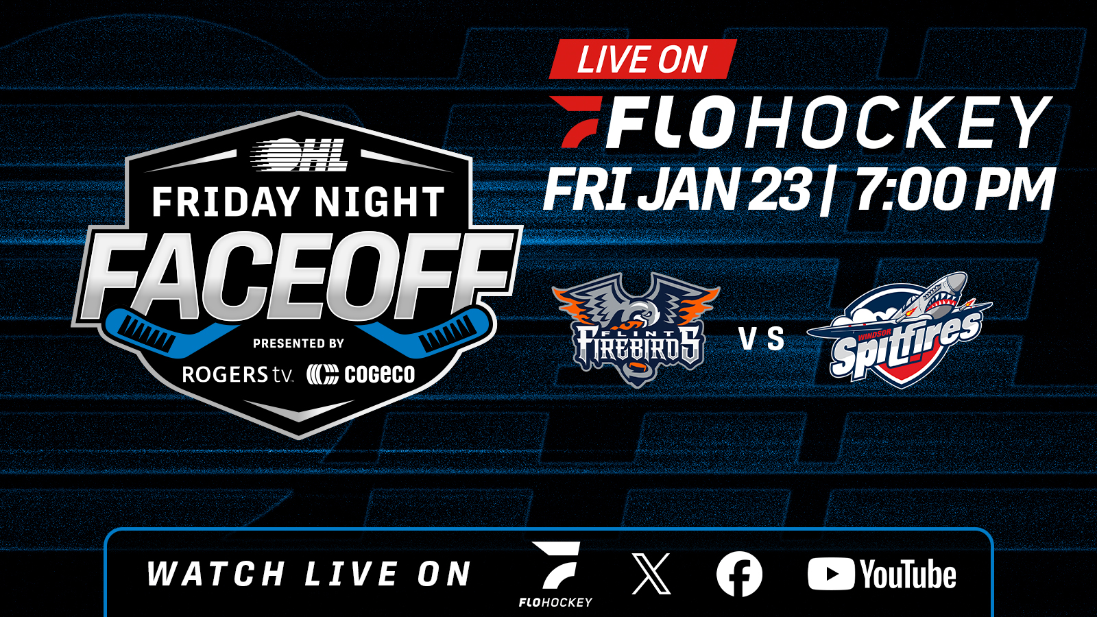 Friday Night Faceoff Flint Windsor at WFCU Centre
