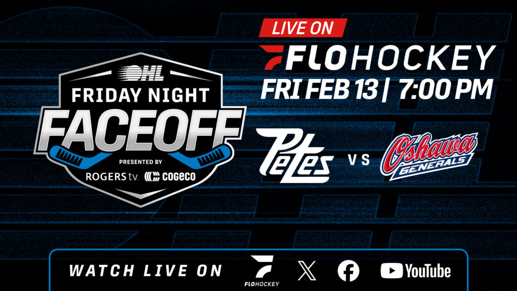 The OHL Friday Night Faceoff heads to Oshawa as the Generals host the Peterborough Petes in one of the league’s most established rivalries.