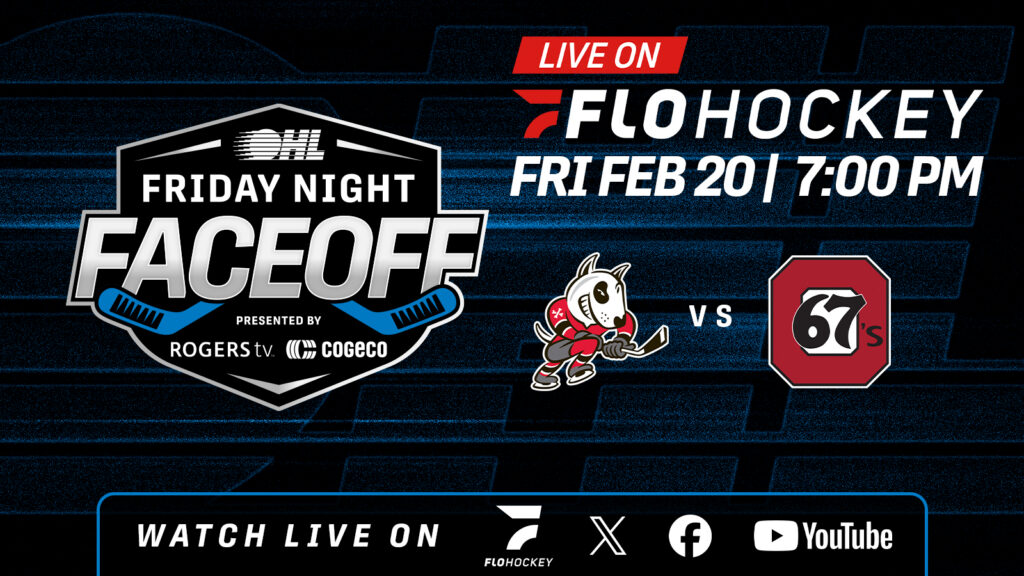 The Ottawa 67’s host the Niagara IceDogs in Friday Night Faceoff action as both teams look to strengthen their position in the Eastern Conference playoff race.