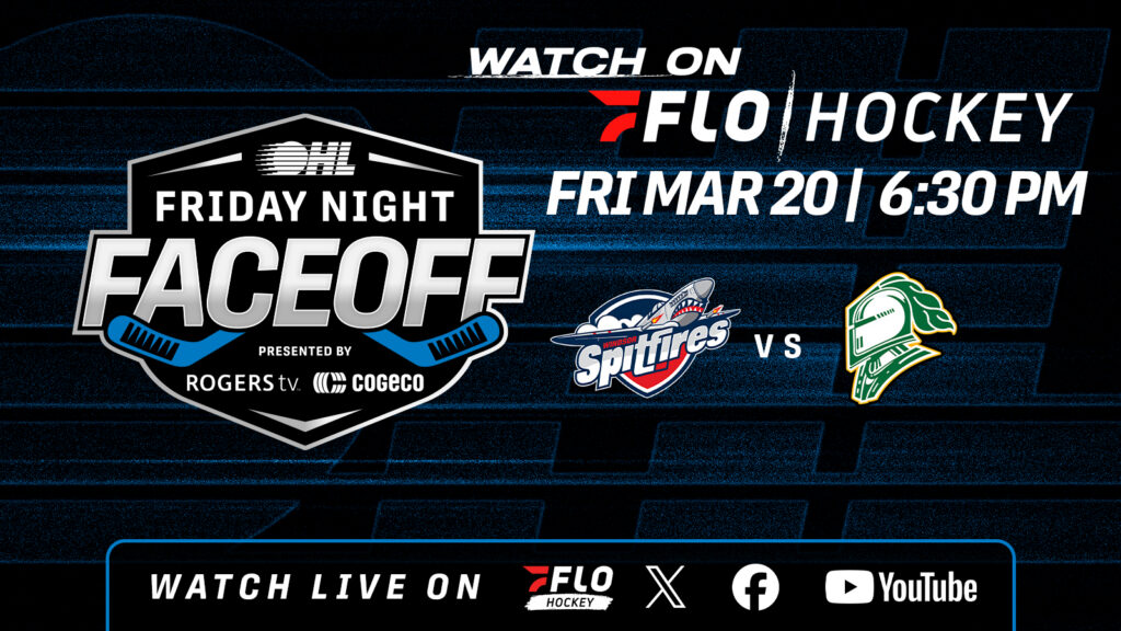The Windsor Spitfires visit the London Knights in Friday Night Faceoff action with playoff positioning on the line during the final weekend of the regular season.