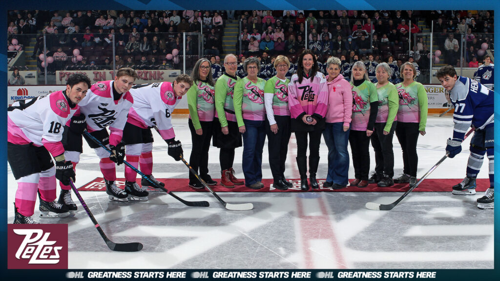 Petes Announce Fundraising Total of $43,486 for the 17th Annual Pink in the Rink Campaign - Ontario Hockey League