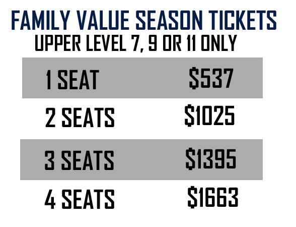 25-26 Family value season ticket