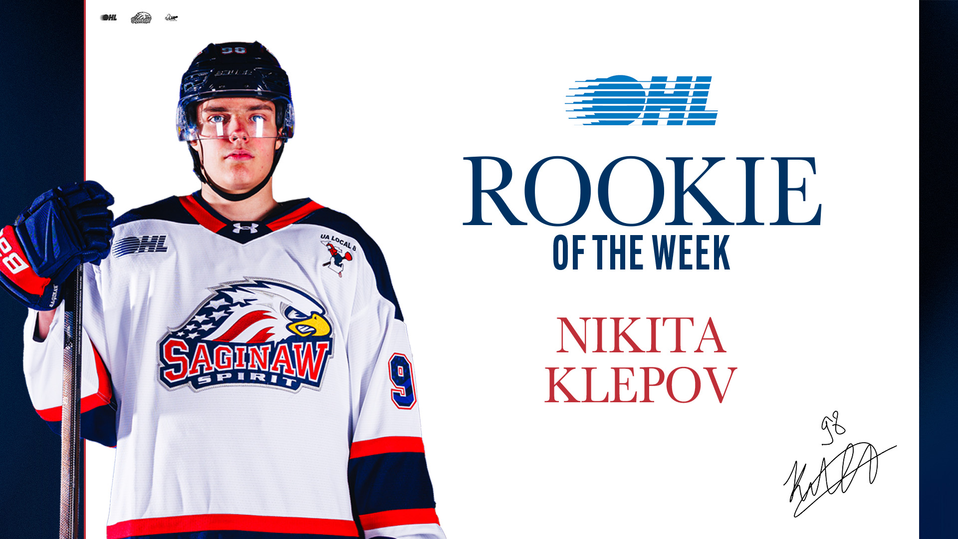 OHL Rookie of the week web 2025-10