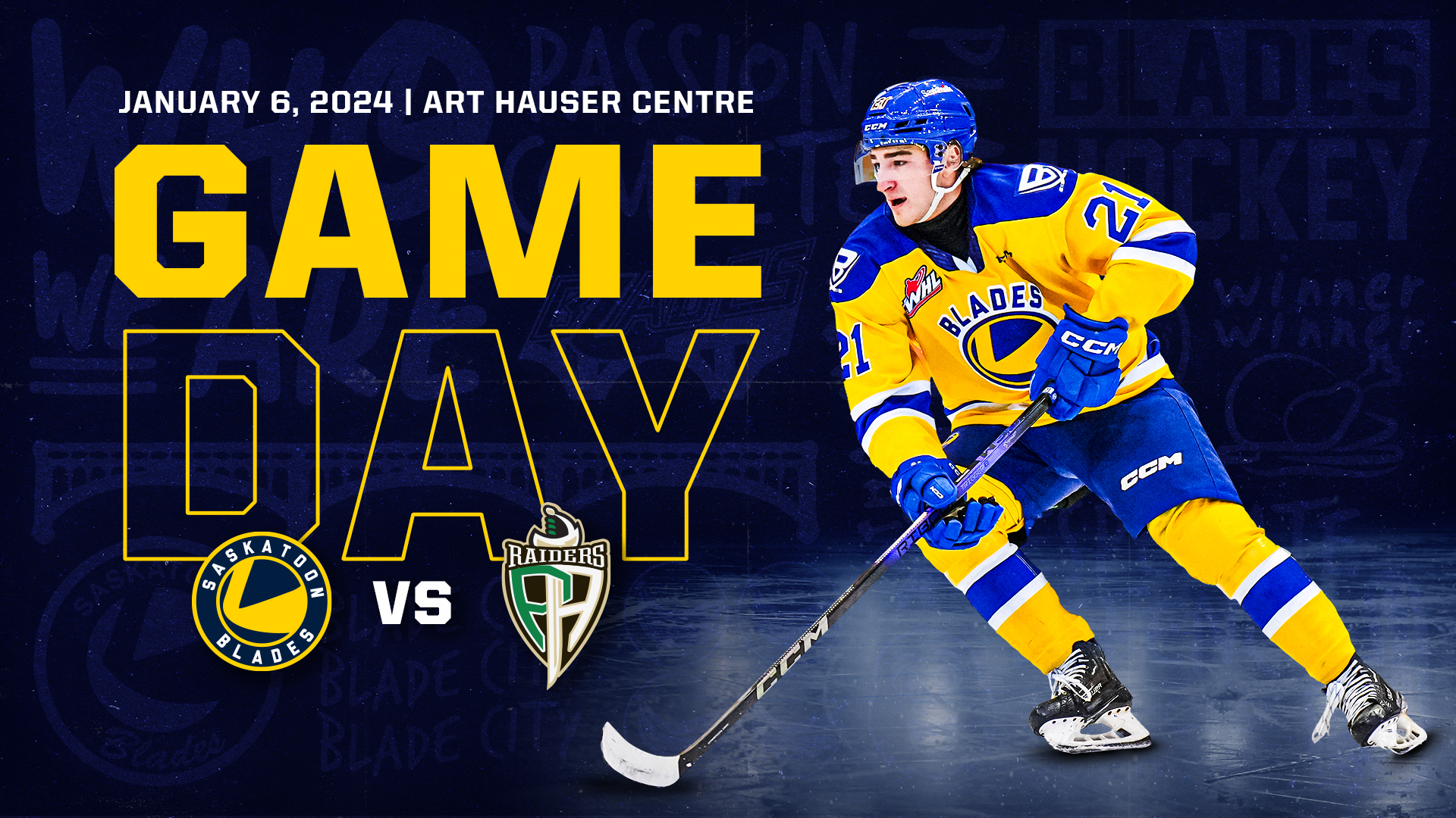 GAME 38 PREVIEW Blades eye third straight win, visit Raiders BVM Sports