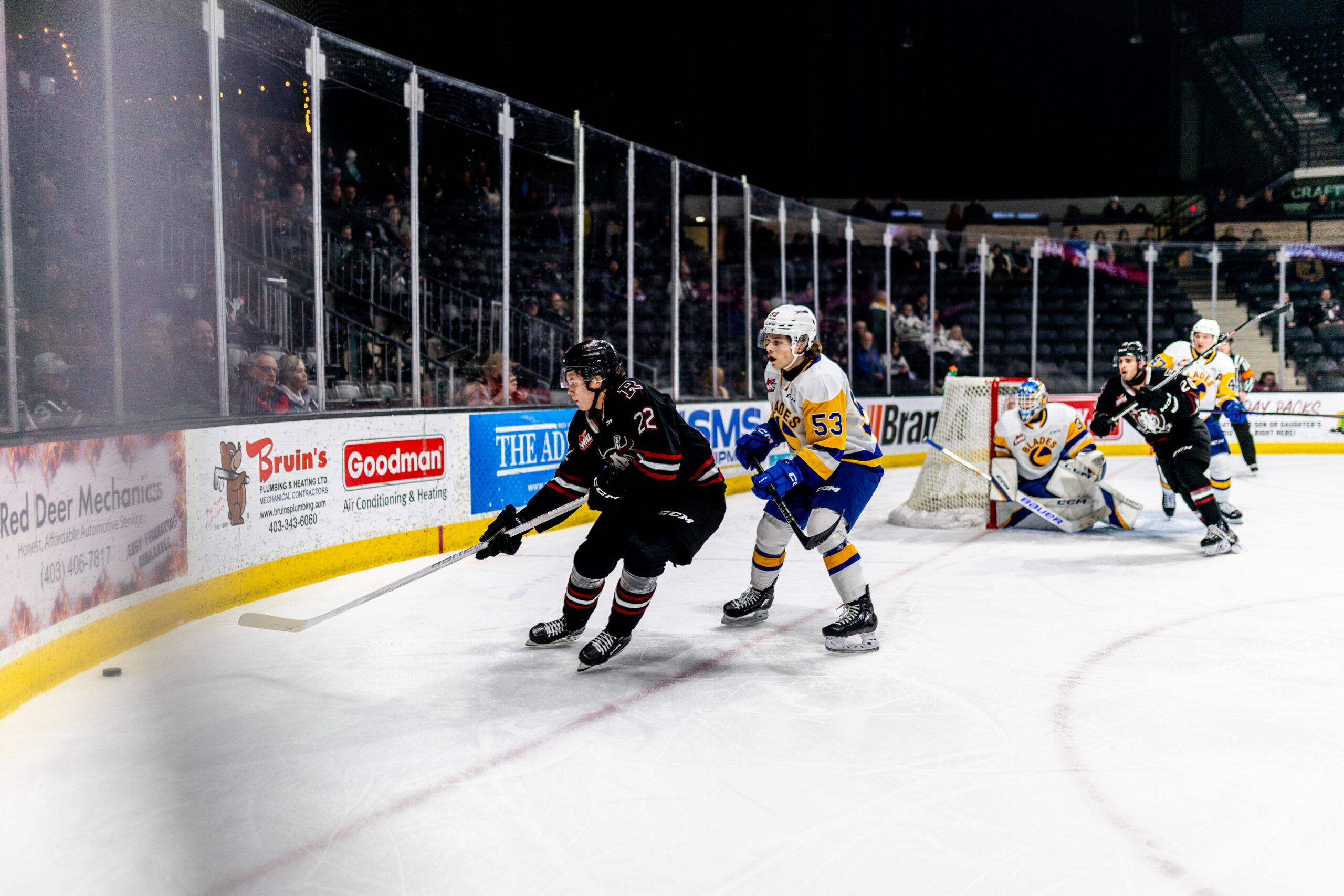 GAME 42 RECAP Blades push Rebels to limit, can't nab win on the road Saskatoon Blades