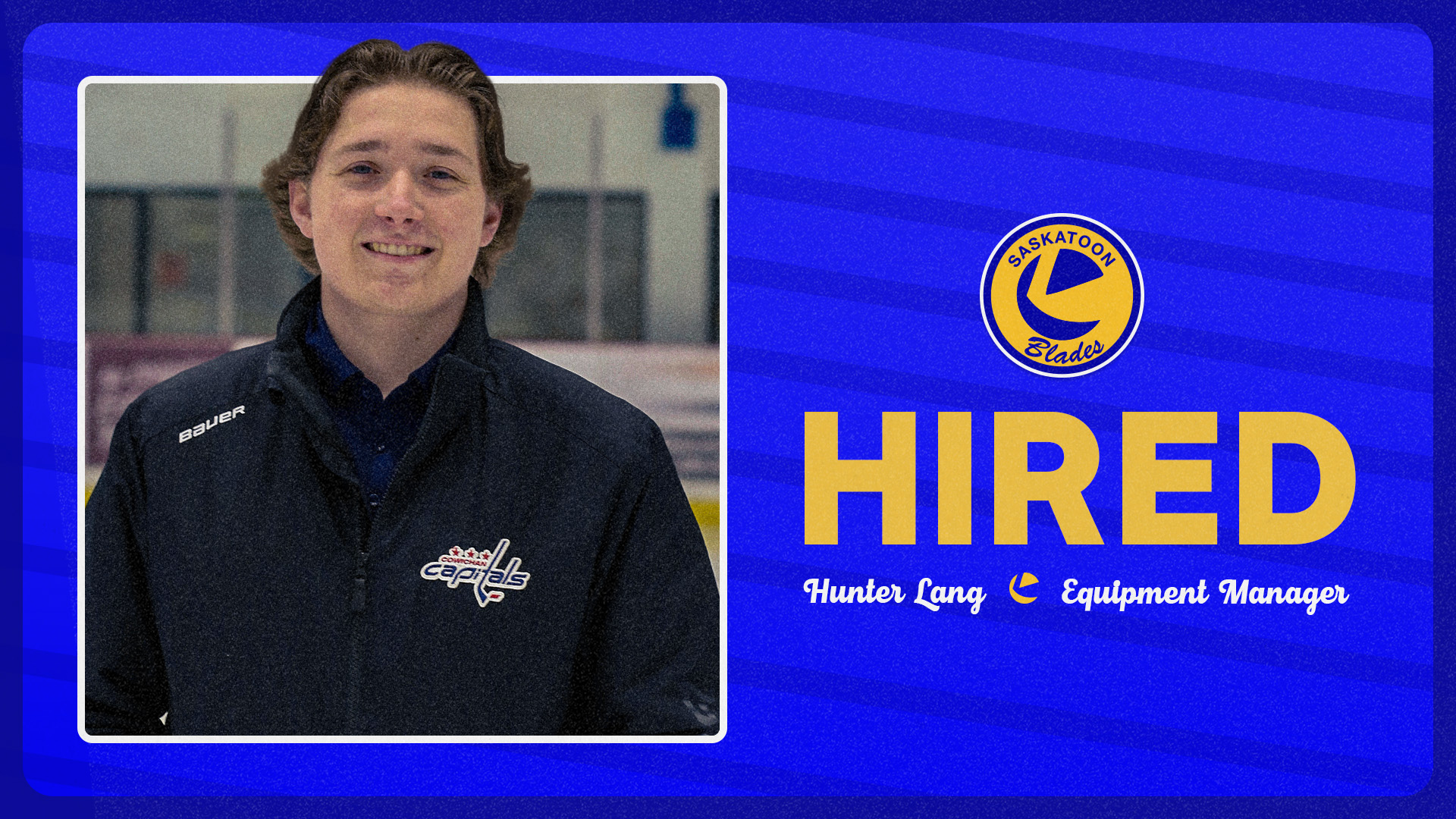 Blades hire Lang as team’s new equipment manager