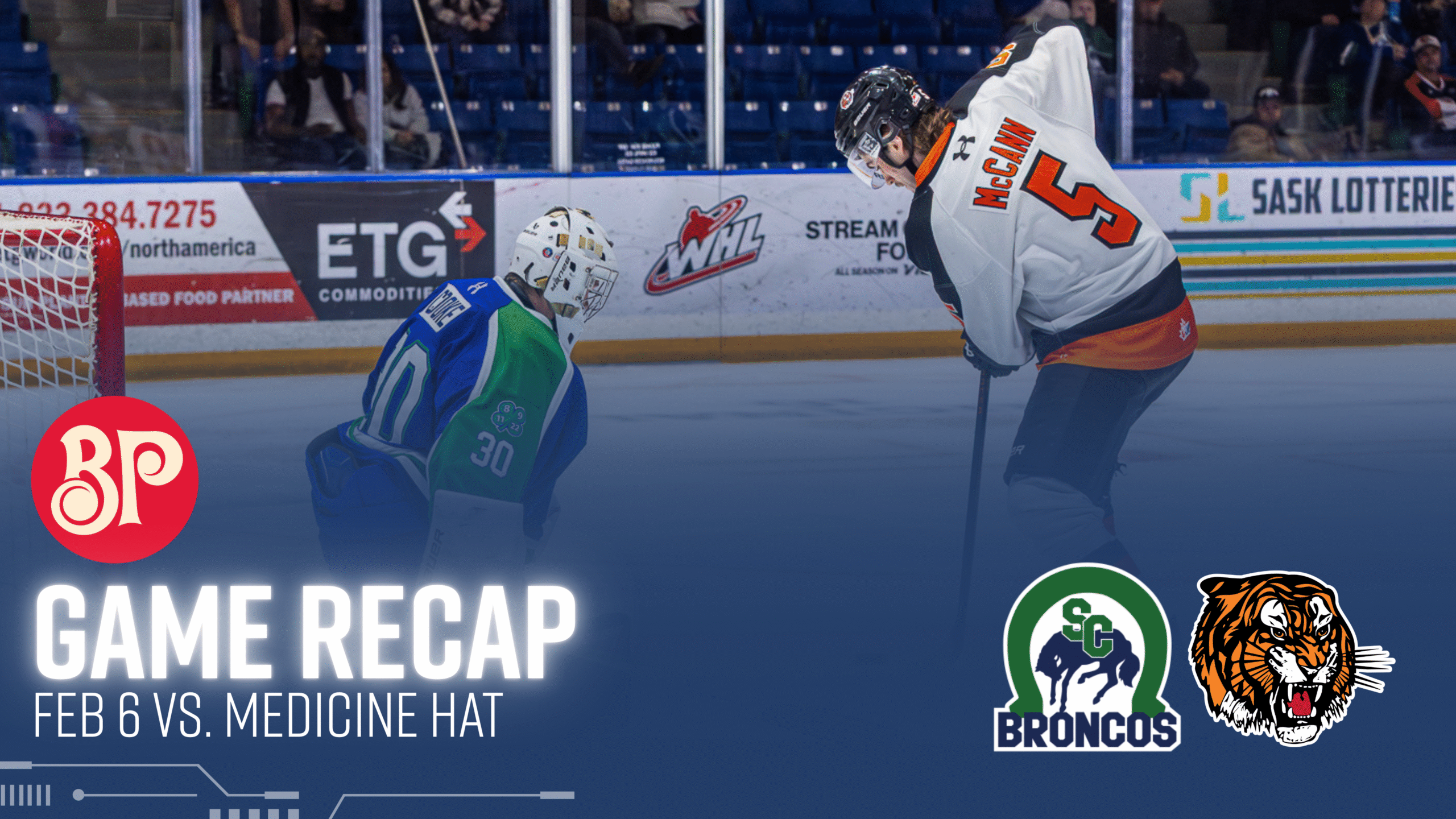 Boston Pizza Game Recap: Broncos Fall 2-1 to Tigers in Clutch Finish