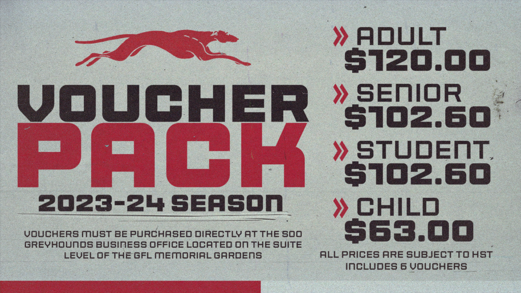 Voucher Packs - Soo Greyhounds
