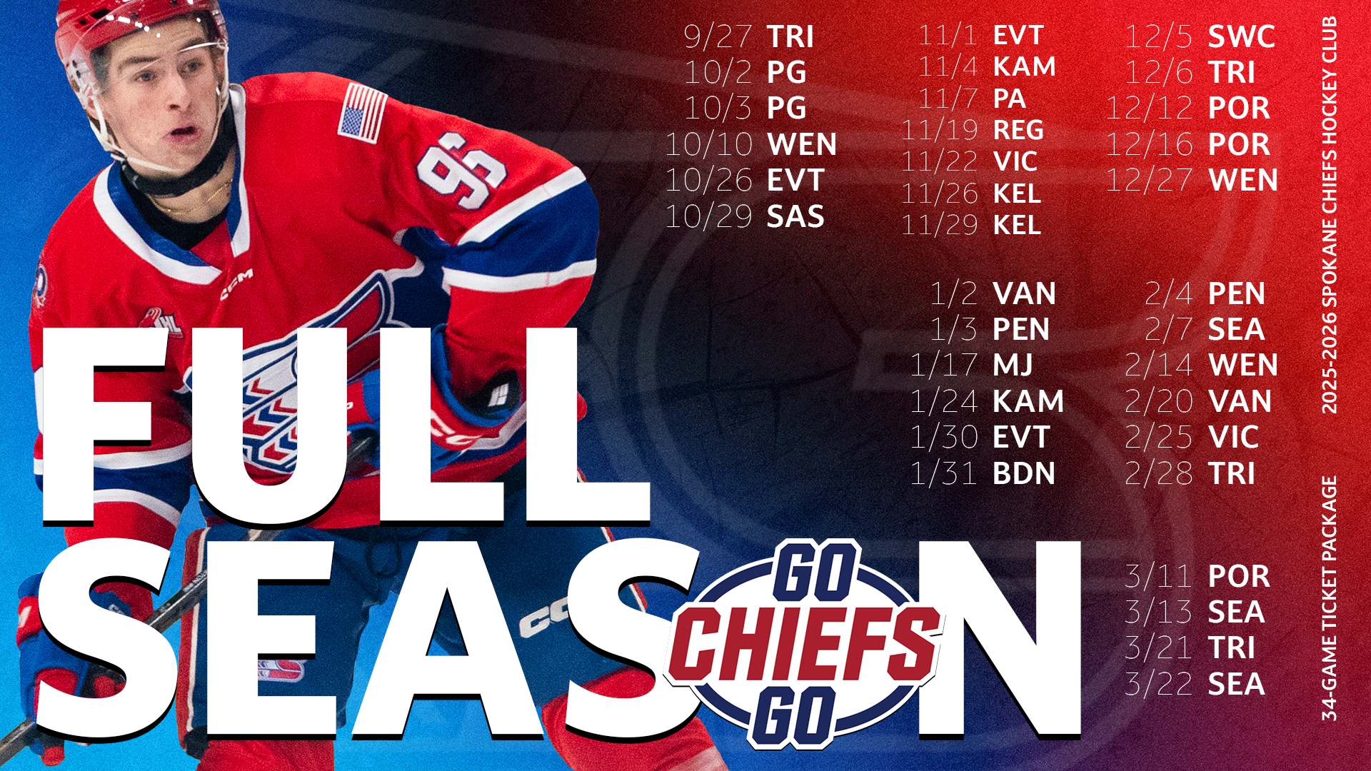 Season Tickets - Spokane Chiefs