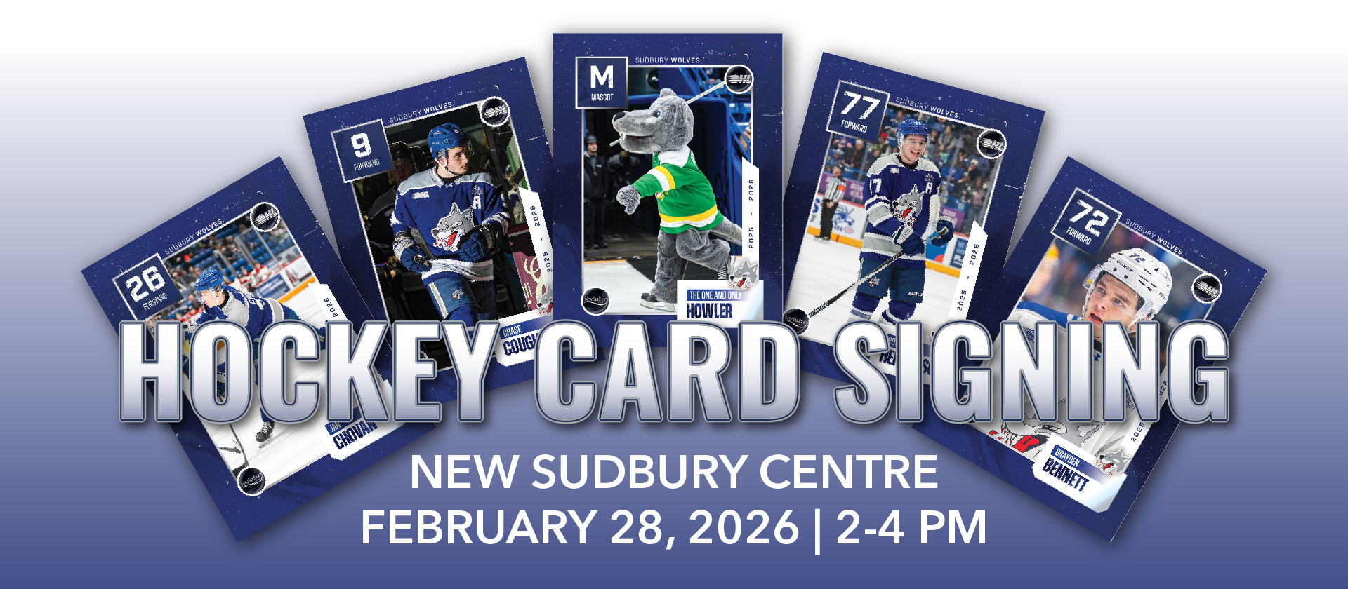 Hockey Card Signing New Sudbury Centre February 28, 2026 from 2-4 PM