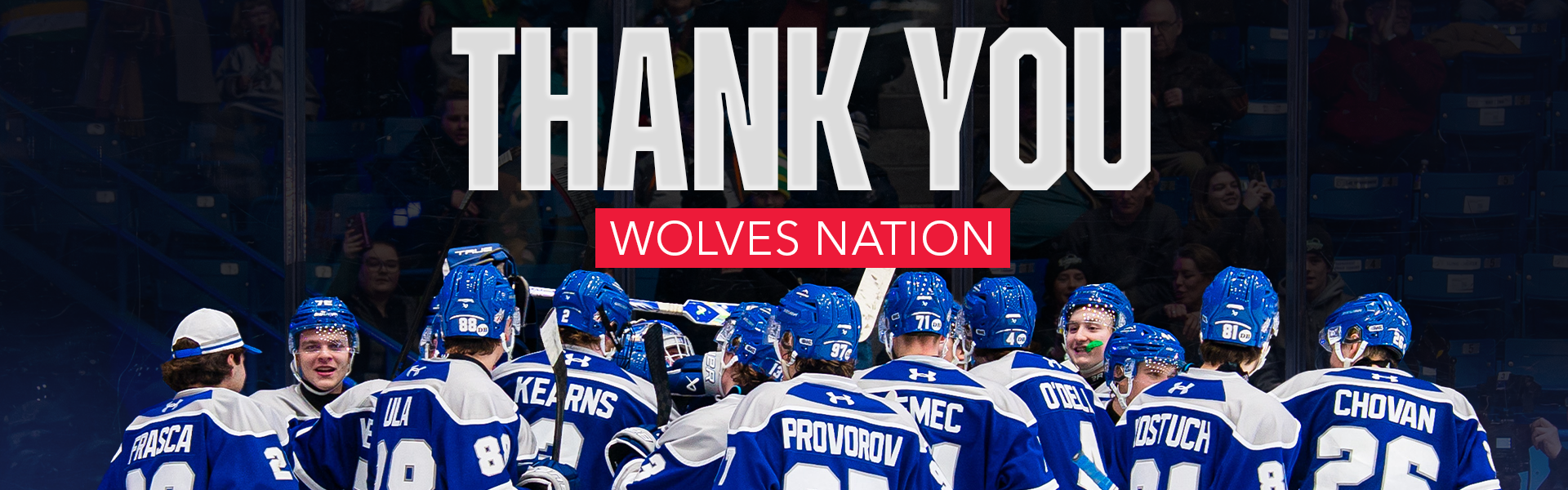 Thank you Wolves Nation!