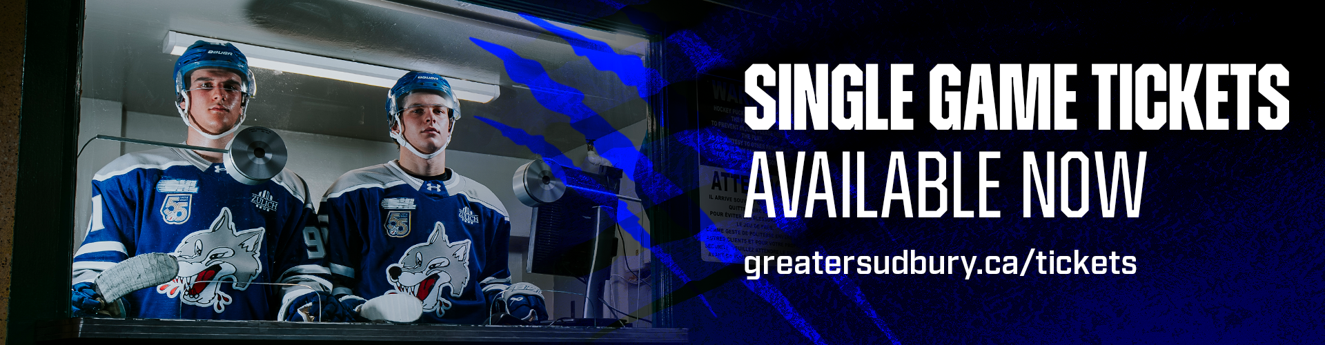 Single game tickets available now: greatersudbury.ca/tickets