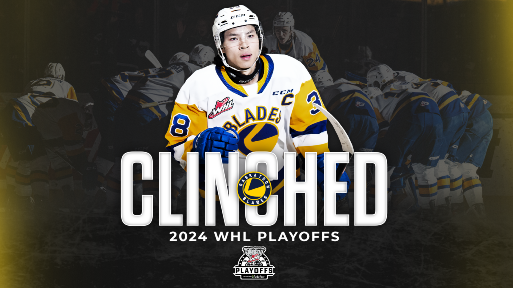 Saskatoon Blades clinch berth in 2024 WHL Playoffs Western Hockey League
