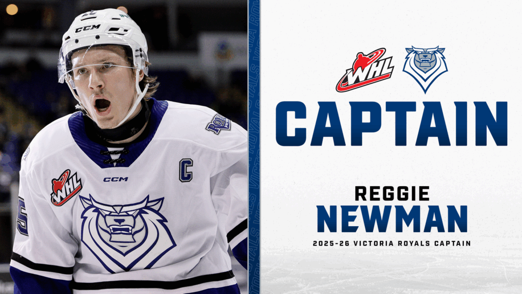 Reggie Newman named newest captain of Victoria Royals - Western Hockey League