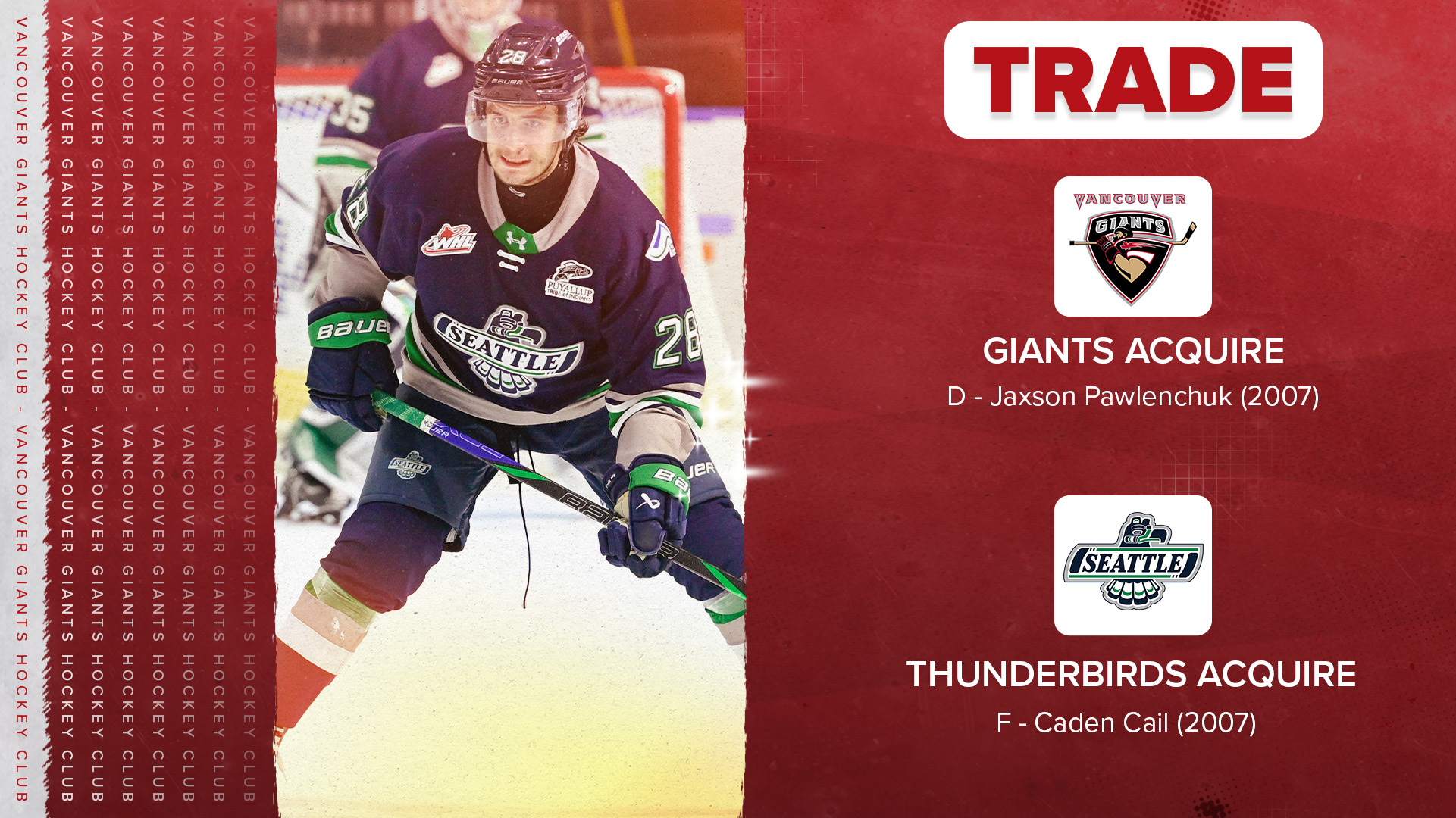TRADE: Giants Add Energy Player in Pawlenchuk