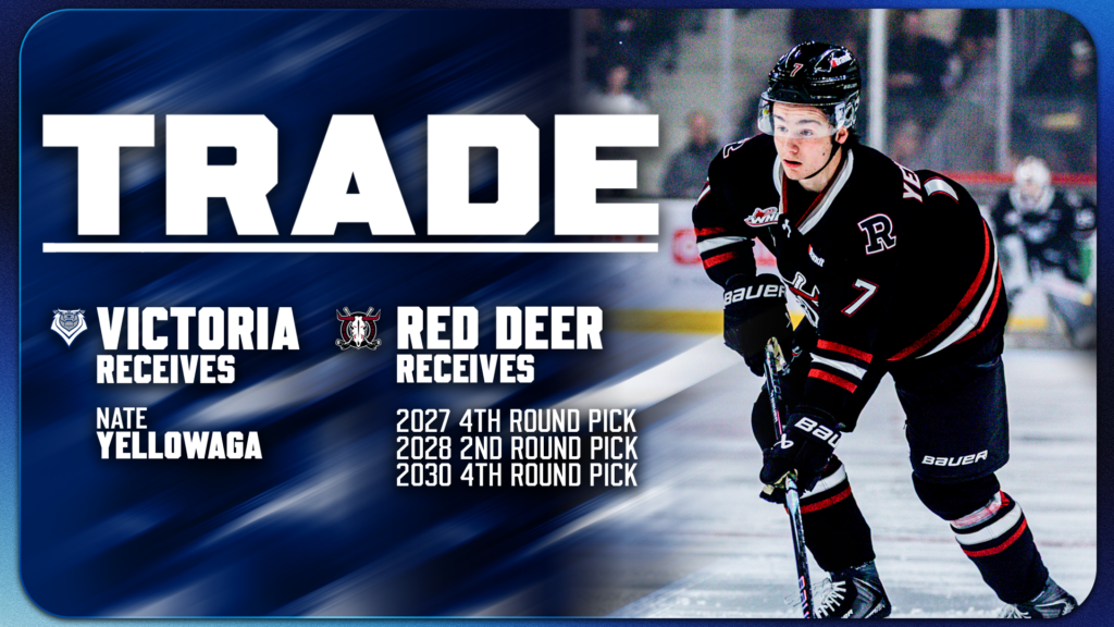 Royals Acquire Nate Yellowaga from the Red Deer Rebels