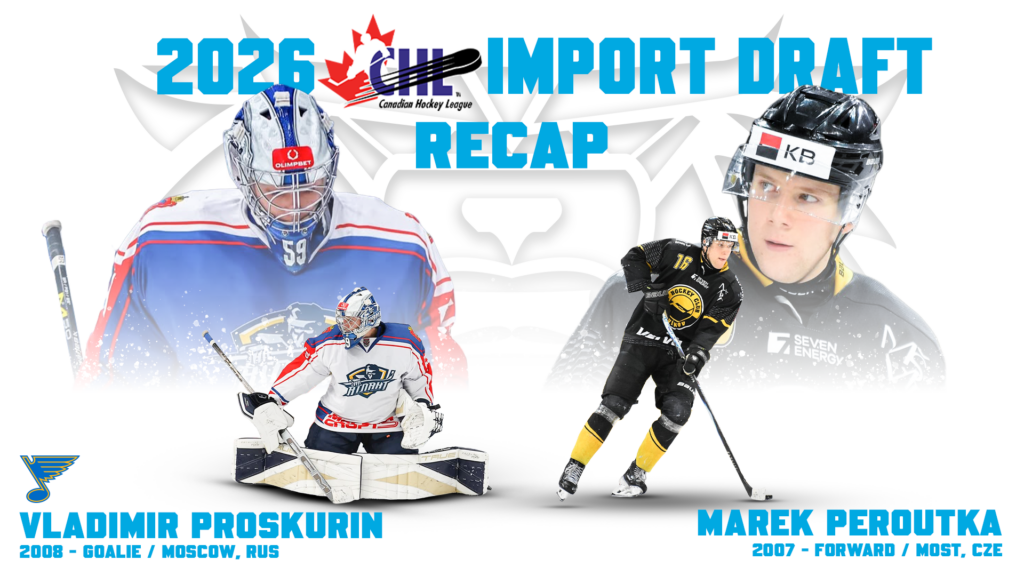 Royals select St. Louis Blues Prospect Vladimir Proskurin and Marek Peroutka in 2026 Import Draft