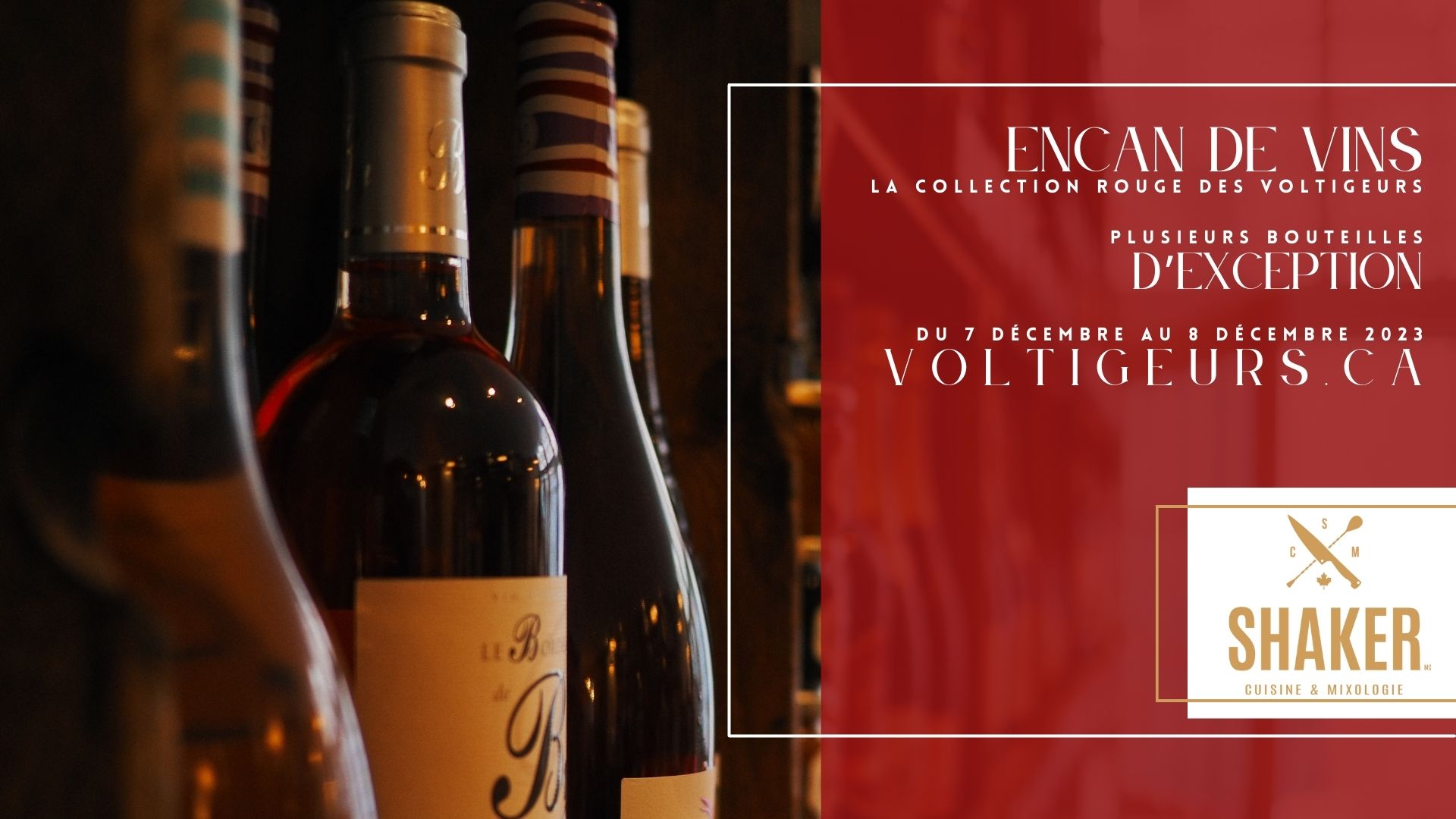 Collection Rouge, présenté par le Shaker Cuisine & Mixologie Les