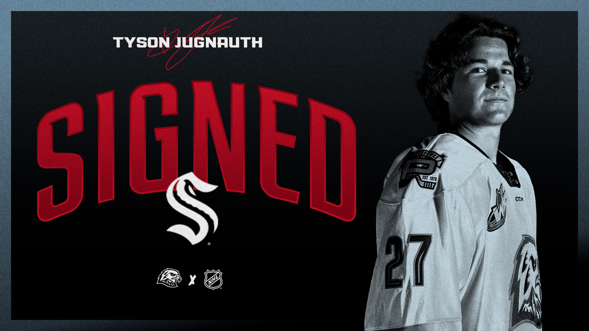 Tyson Jugnauth signs NHL contract with Seattle Kraken - Portland